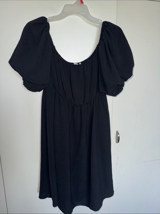 See You Monday Dresses & Skirts - Black Puff Sleeve Women’s Dress